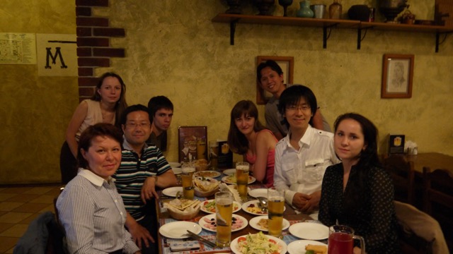 Dinner w/ lab members